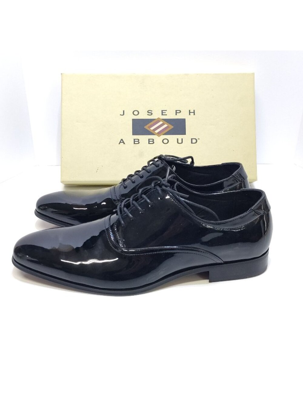 Joseph Abboud Soiree Patent Leather Formal Oxford Dress Shoes Men 12D Never Worn